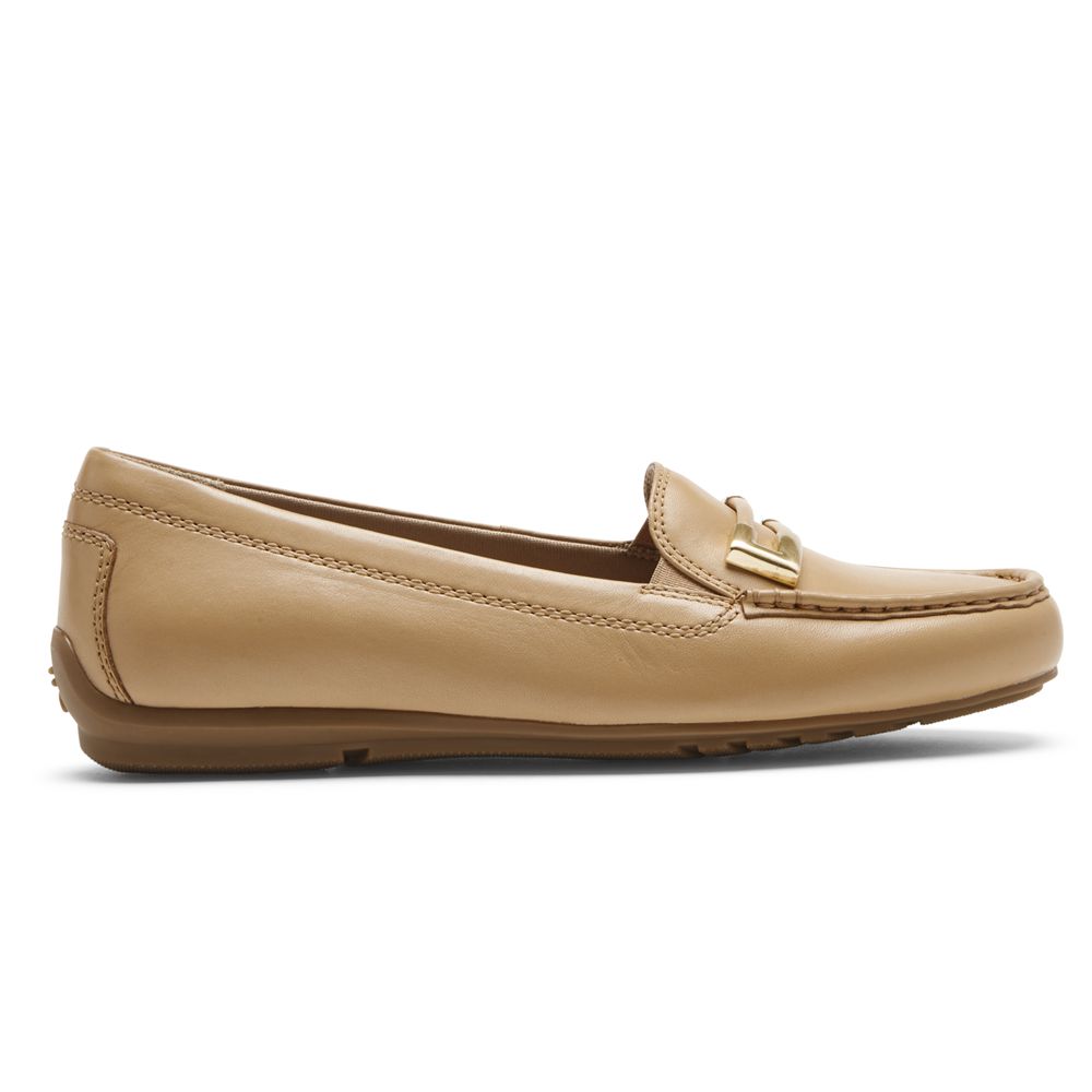 Rockport Canada Total Motion Driver Ornament - Womens Loafers Khaki (YFC458092)